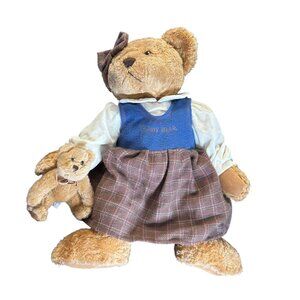 Russ Vintage Collection Teddy Bear With Baby Plush Lady Leighann 18 Inches
